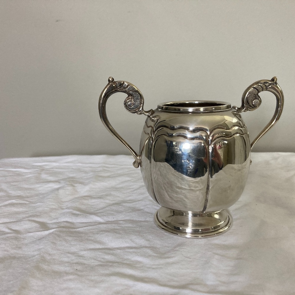 Vintage Silver Plate Sugar Bowl